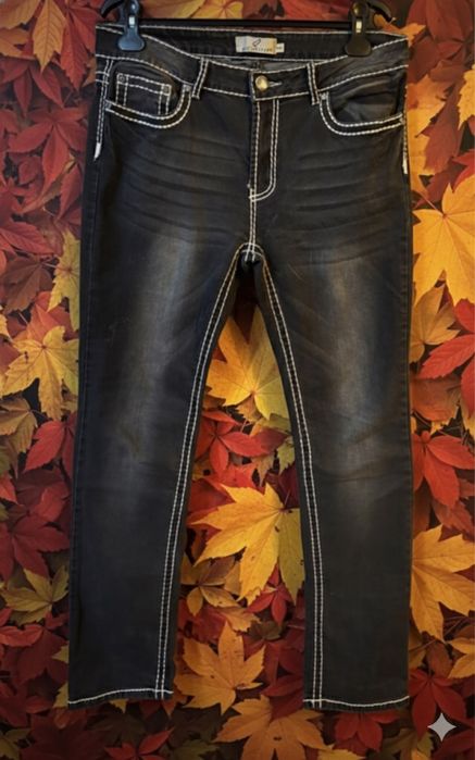 Blugi dama  cusaturi in contrast