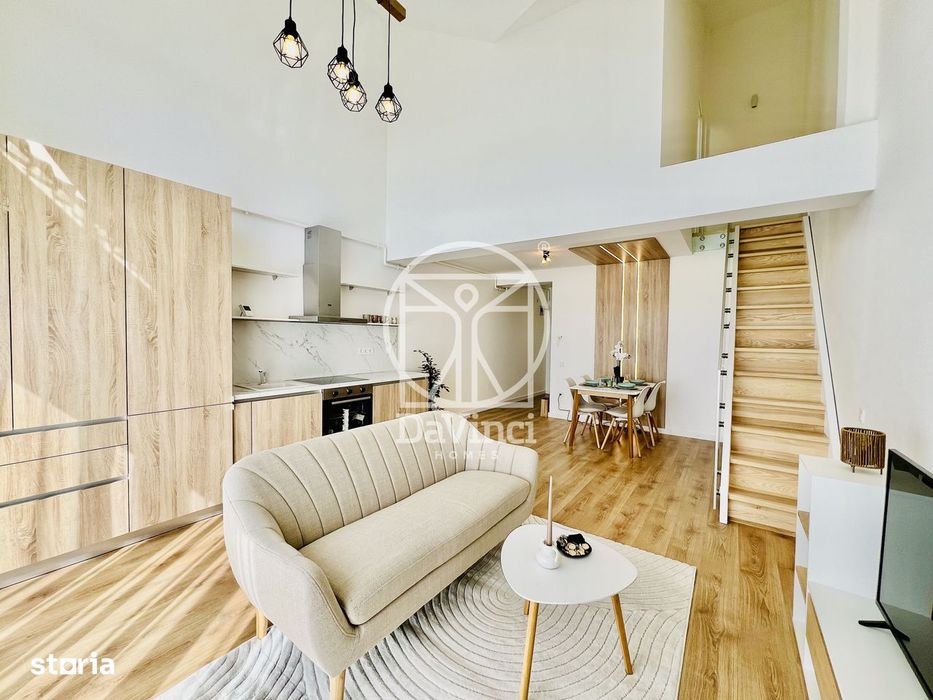 Penthouse 2 camere, 2 bai, incalzire pardoseala, aer conditionat