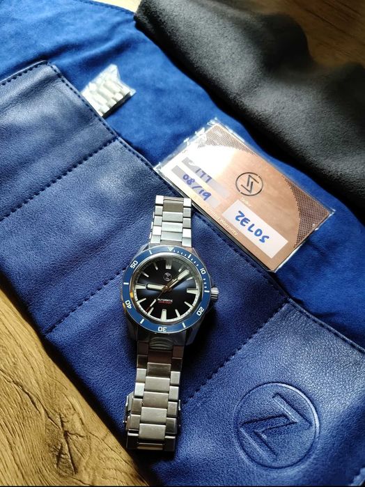 Zelos automatic 42mm Midnight blue, 300м дайвър, сапфир, керамика