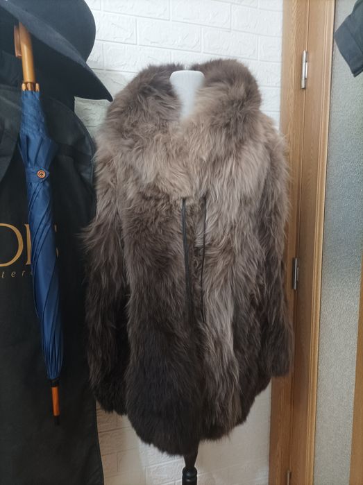 John Galliano vintage палто естествен косъм