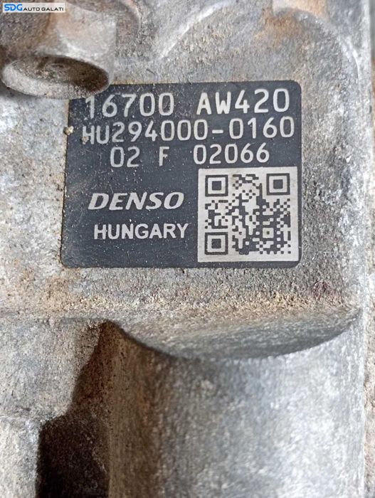 Pompa Injectie Inalta Presiune Nissan X-Trail 2.2 DCI 2000 - 2007 Cod 16700-AW420 HU294000-0160 [M5259]