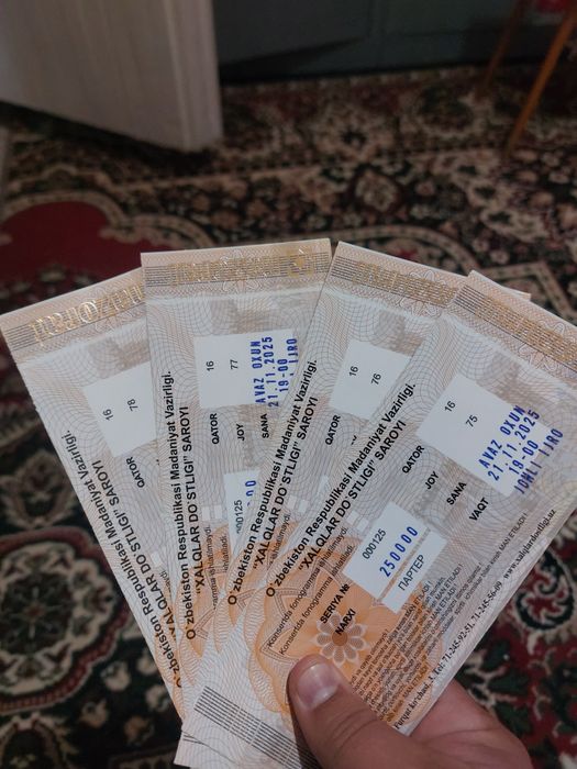 Avaz Oxun konsertiga beletlar bor