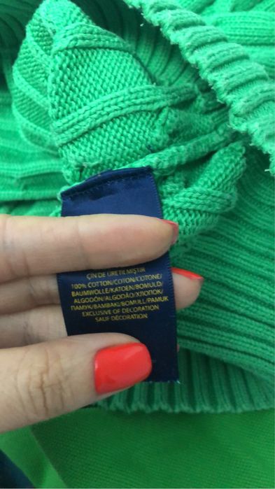 Pulover polo by Ralph Lauren, dama, verde,xs