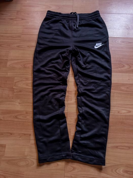 Pantaloni pants sweats joggers straight vintage Nike black cotton