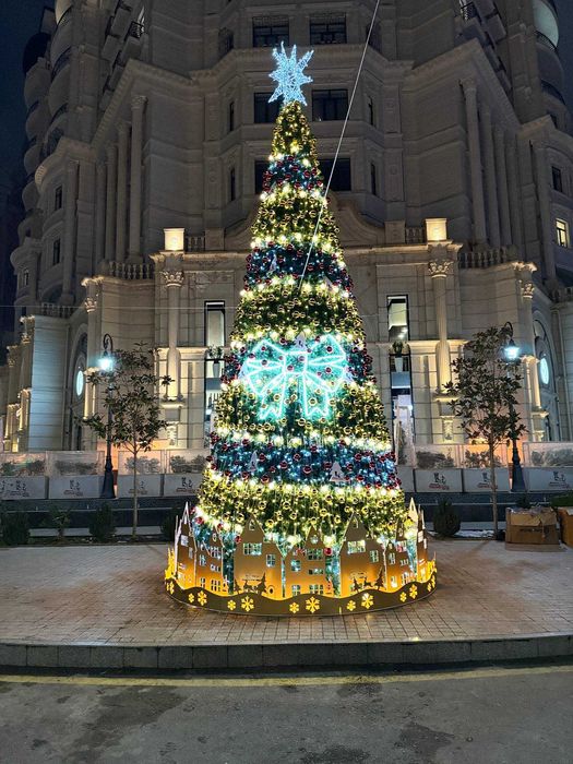 Установка новогодних ёлок || Yangi yil archasini o'rnatish