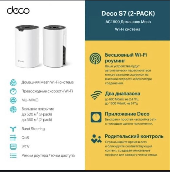 Deco S7 AC1900 2 pack