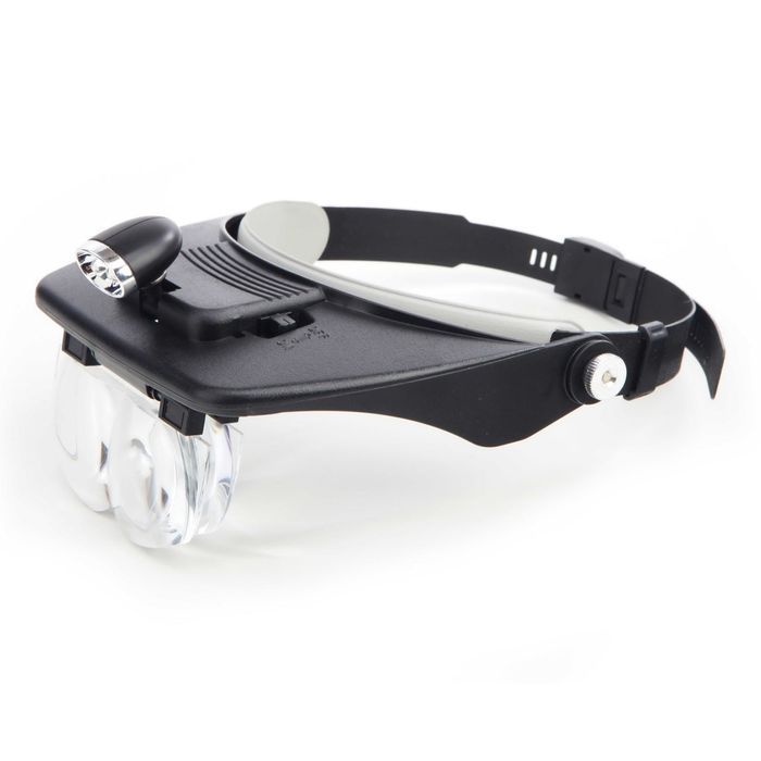 Ochelari cu lupa de cap interschmbabil cu iluminare led hbm machines o
