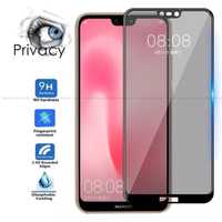 Huawei P20/P30 Lite - Folie Sticla Privacy / Anti Spy Curbata 11D