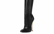 Cizme Overknee ShoeBidooShoes, toc metalic