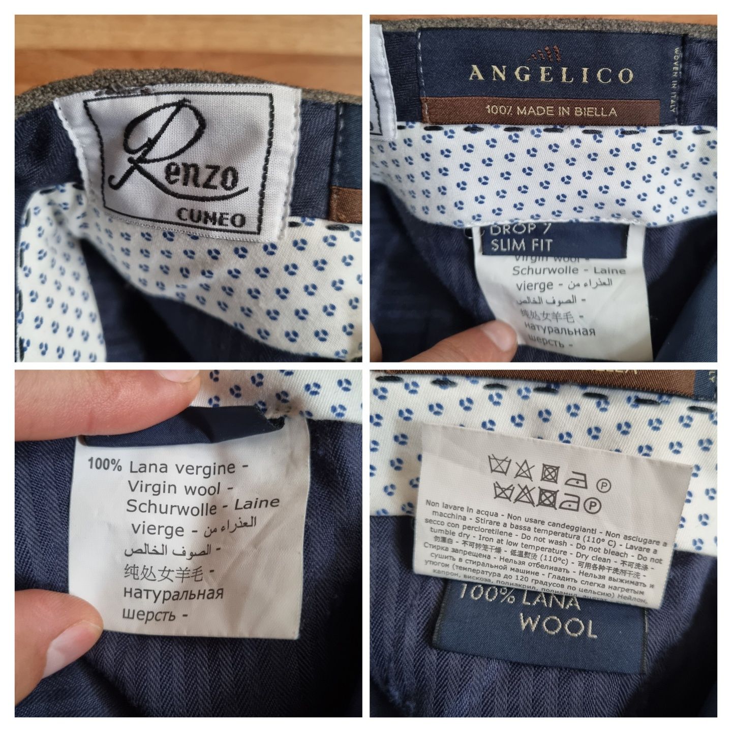 Pantaloni eleganți Angelico, Barbati, Italia - 50 (M-L)
