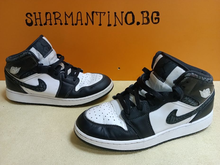 Nike N 39 Air Jordan Mid кожени - 45 лв