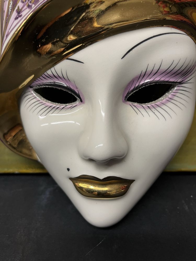 Колекционерска,порцеланова маска Capodimonte