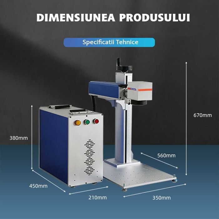 Gravator laser Fiber 30 W Profesional SarVok 60 LUNI GARANTIE!