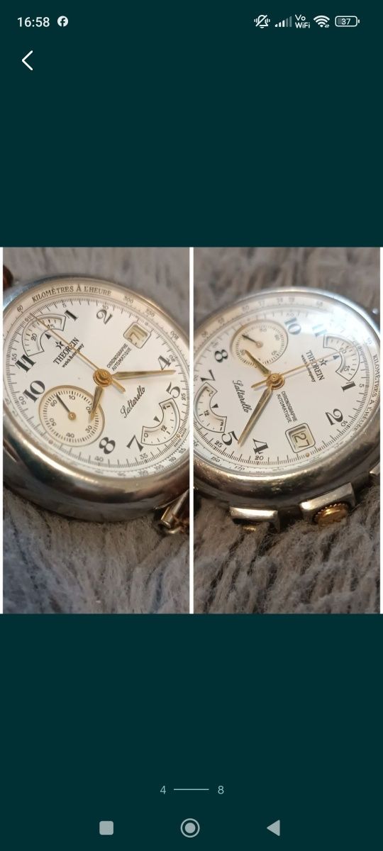 Ceas Bărbătesc Chronograph Automatic Theorein Saltarello Gold/Steel