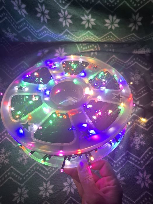 Instalatie Craciun 100 m alb sau multicolor