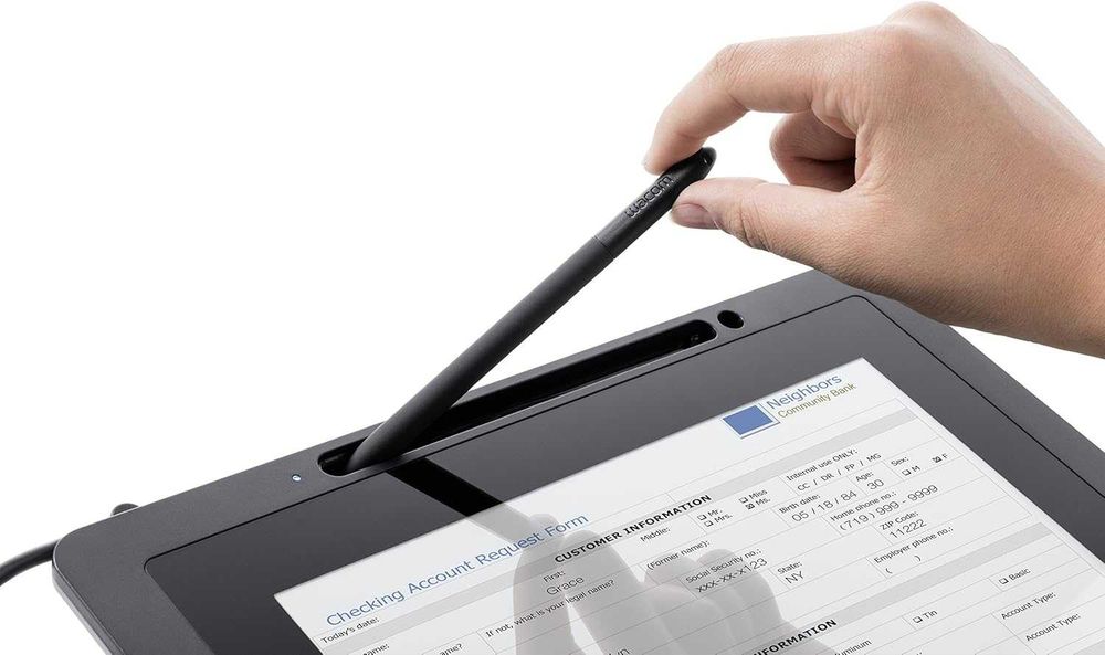 Графичен таблет за електронен подпис 10" WACOM DTU-1031X с писалка