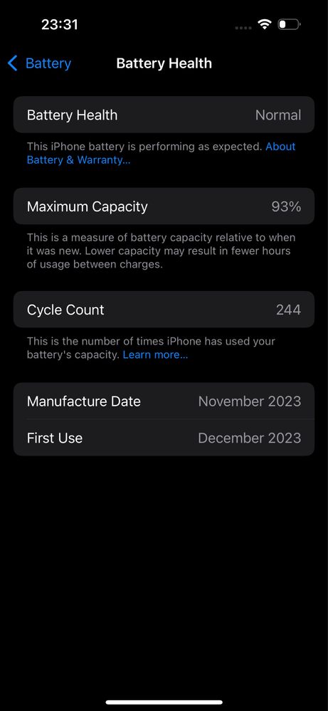 iPhone 15 pro 128 GB Space Grey