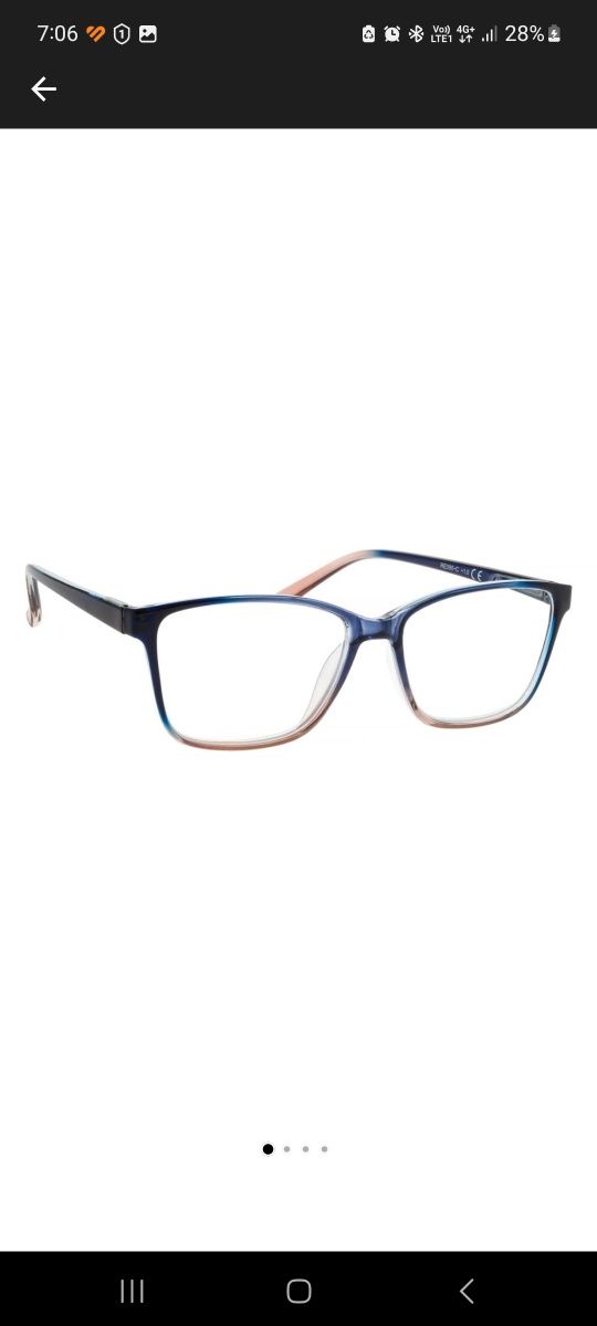 Ochelari de citit Brilo 090C +1.00, Albastru