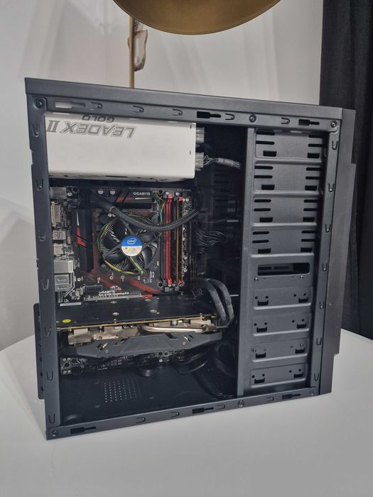 PC + Monitor Asus VS247NR 24” – i5-6500T | RX580 8GB