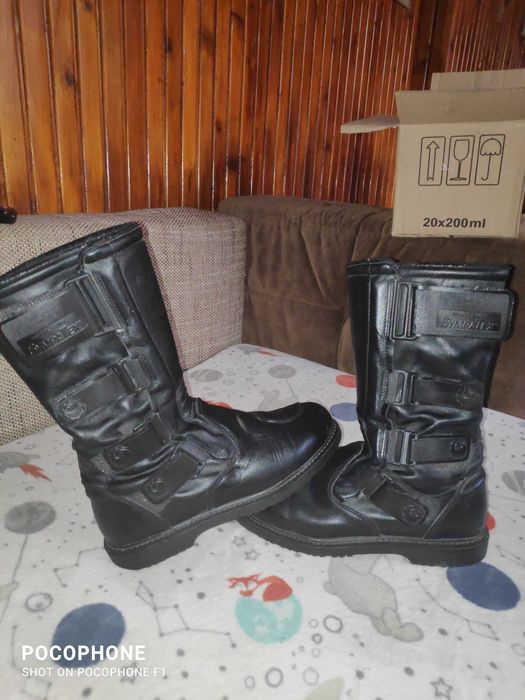 cizme piele de motociclisti sidi sympatex marimea 43