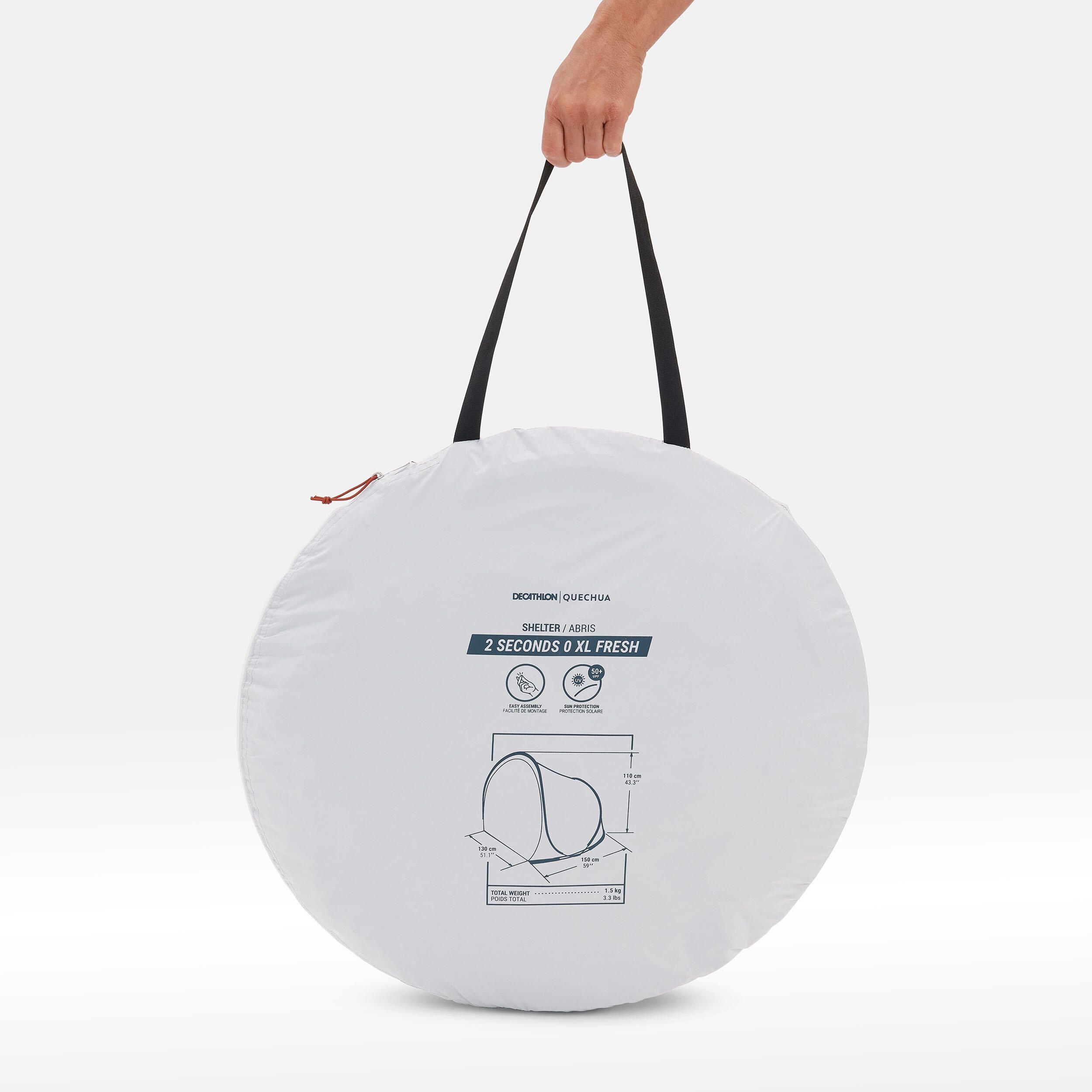 Adăpost Camping 2 Seconds Fresh 2 - produs resigilat (nou) Decathlon