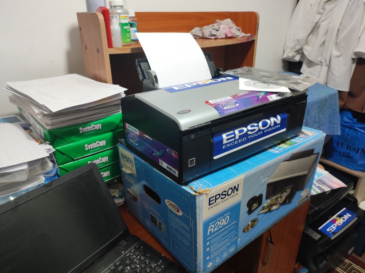 Epson L 290 FuL HD 6 ta rangli tekir printer dyuzi 100% ishlashi idial