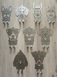 Отличный подарок ключницы настенные для дома Собака из стали