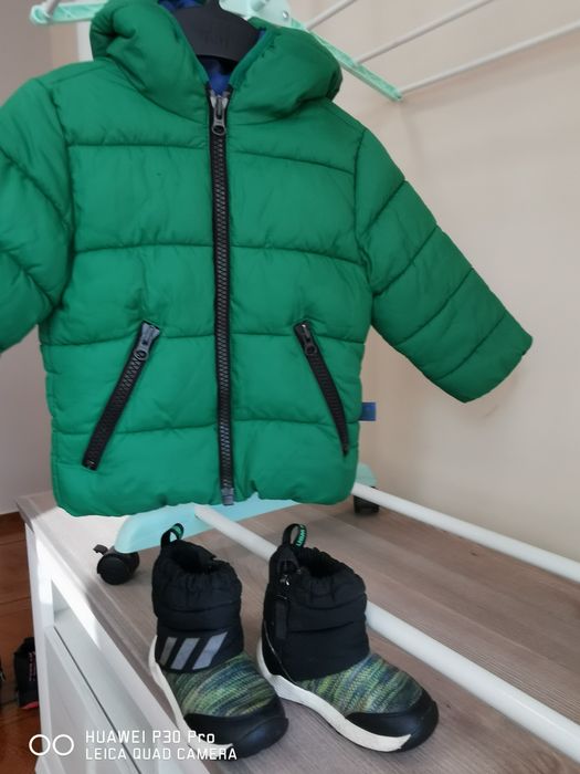 Детско яке Beneton и ботушки adidas за 1-2 г 3г