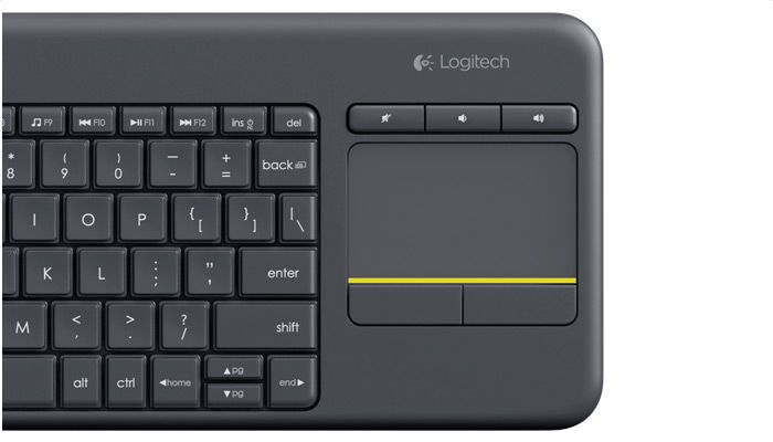 Клавиатура Logitech Wireless Touch Keyboard K400 Plus +