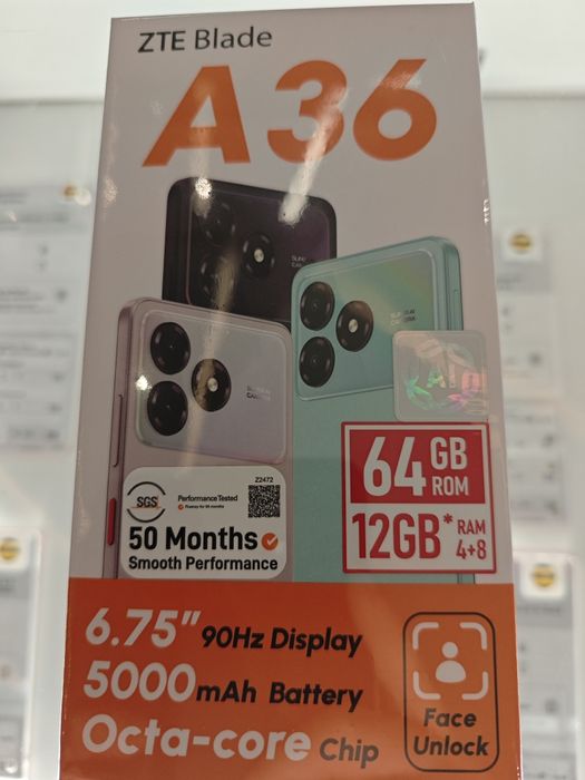 Zte blade a36 12/64gb черный