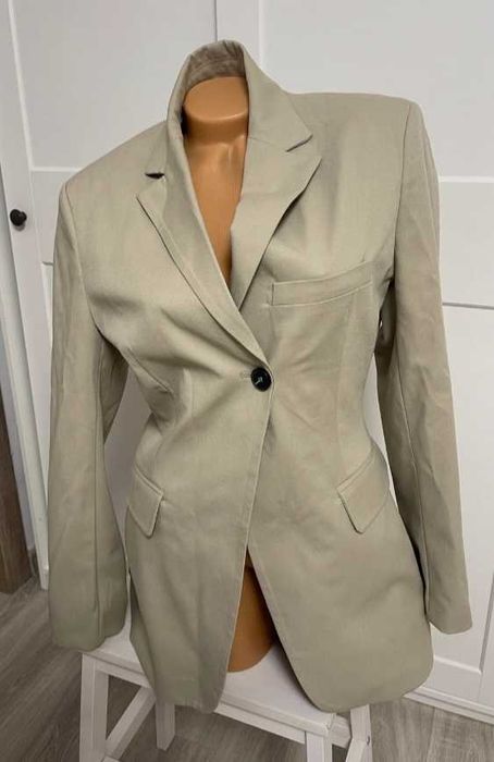 Sacou Bershka, bej, mărime M