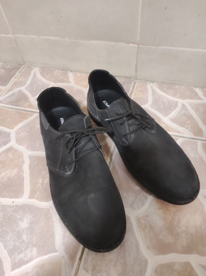 Спортно елегантни мъжки обувки естествена кожа размер 43