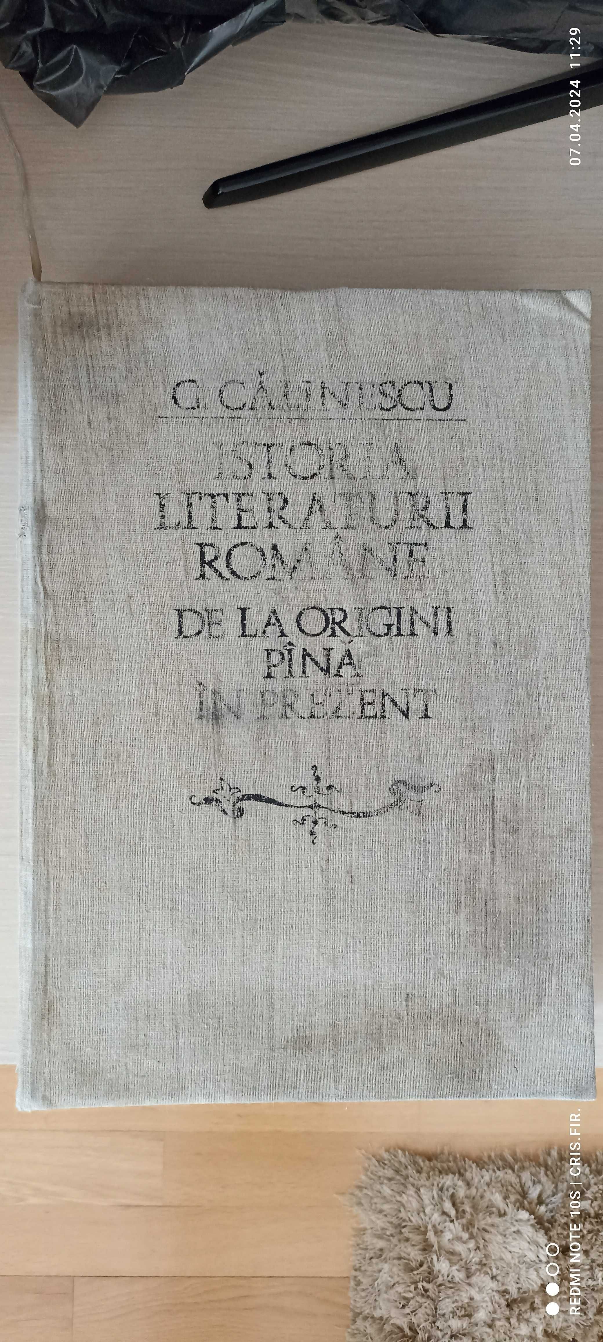 Se vinde „ISTORIA LITERATURII ROMÂNE”, de George Călinescu