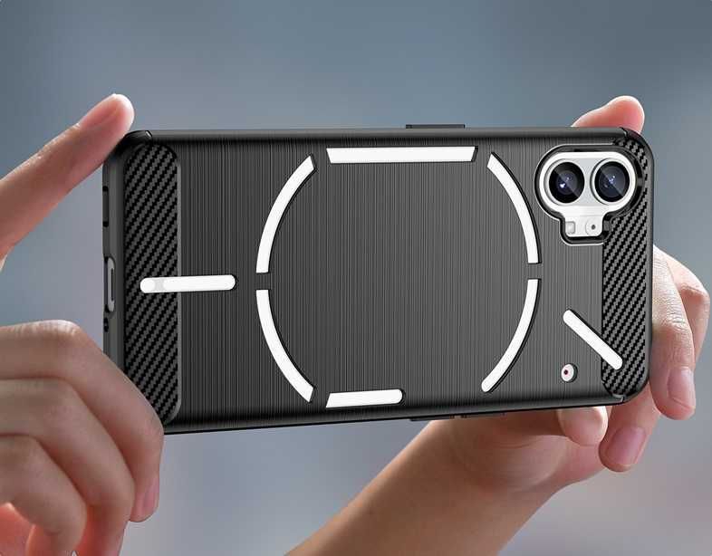 Nothing Phone 2 / 2A / 2A Plus - Удароустойчив Кейс Гръб CARBON