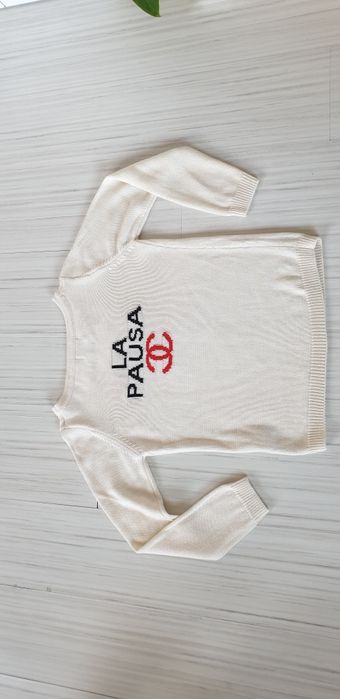 CHANEL Wool Made in Italy Womens Size 38/S ОРИГИНАЛ! Дамски Пуловер!