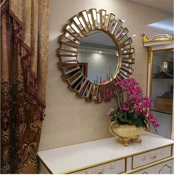 Зеркало  Modern Round Glass Mirror  зеркало