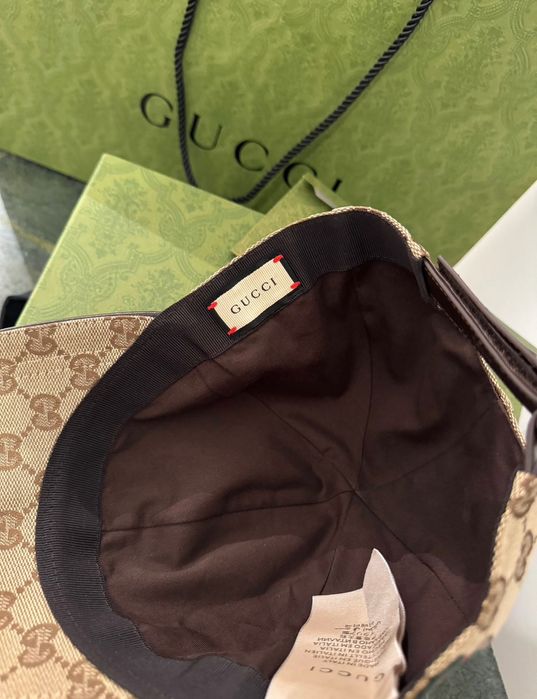 Sapca originala Gucci bej nouă cu factura