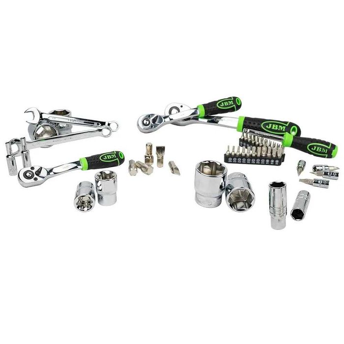 Комплект инструменти 216 части (тип гедоре) 1/4+3/8+1/2; JBM