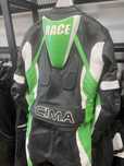 Кожен мото екип CIMA Racing,2 части ,M-50,гърбица,протектори,като нов