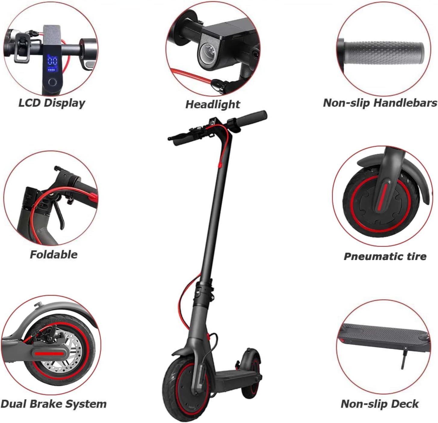 Електрическа тротинетка E-Scooter Pro 2, Скорост 30 км, Пробег 40 км