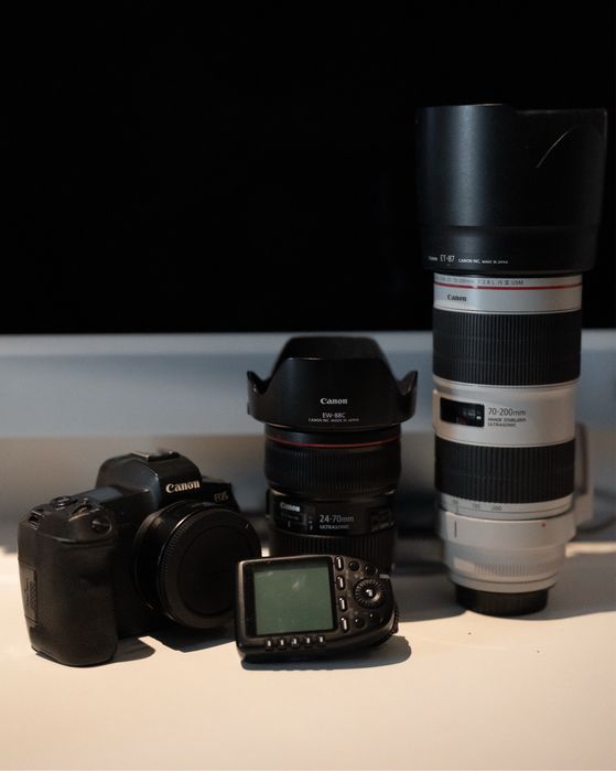 Фотосъёмочный комплект Canon.