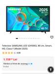 Smart TV Samsung - Nou Sigilat