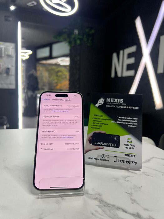 Magazin Telefoane Iphone 15 Pro Natural 256 Gb