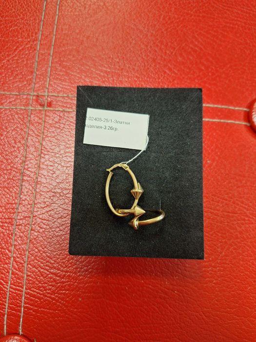 Дамски златни обеци - 3,26 гр.