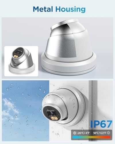 Нова CCTV 4K охранителна система с цвят нощно виждане и 2-Way Audio