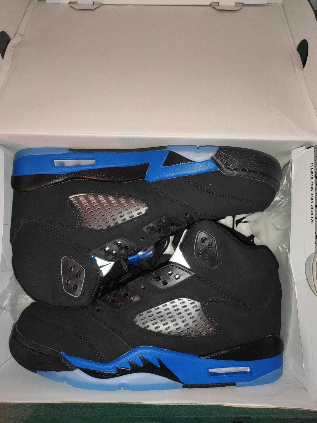 Jordan 5 reps Racer blue