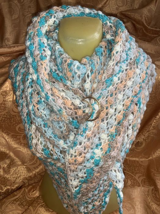 Sal esarfa mare crosetat mohair