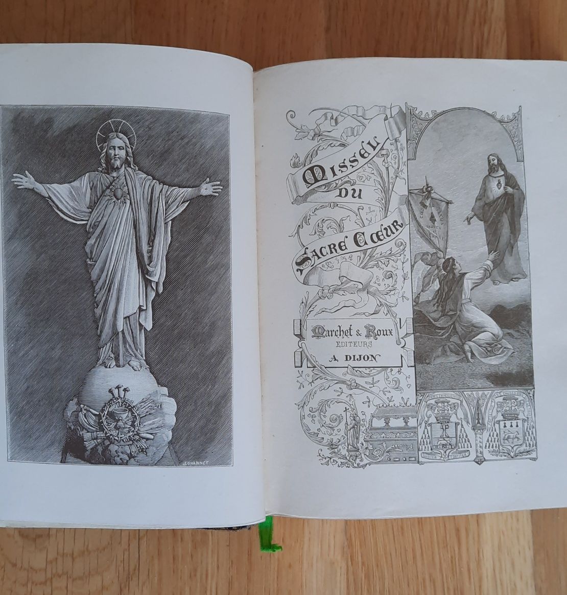 Carte rugaciuni 1898 franceza Missel du Sacre Coeur No. 714