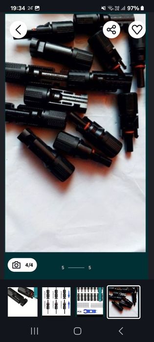 Conectori solari mc 4 10 perechi noi