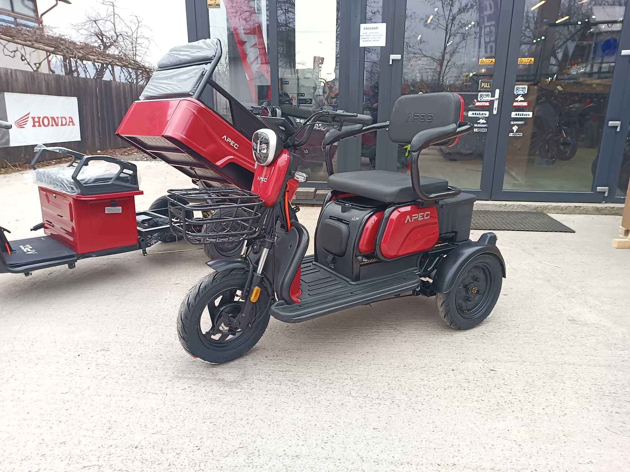 Triciclu electric 2-3 locuri fara permis  25km motor 1000w -Brebu Moto